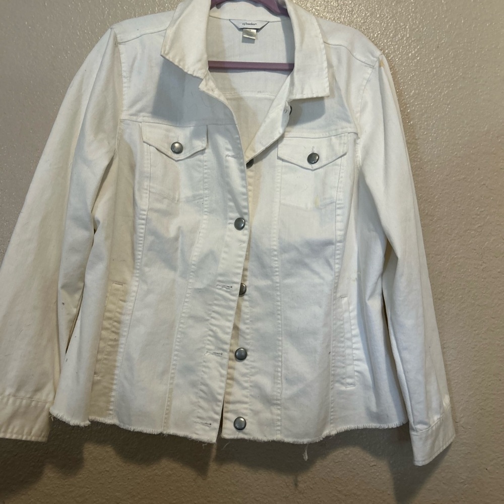 CJ Banks Off-White Denim Jacket